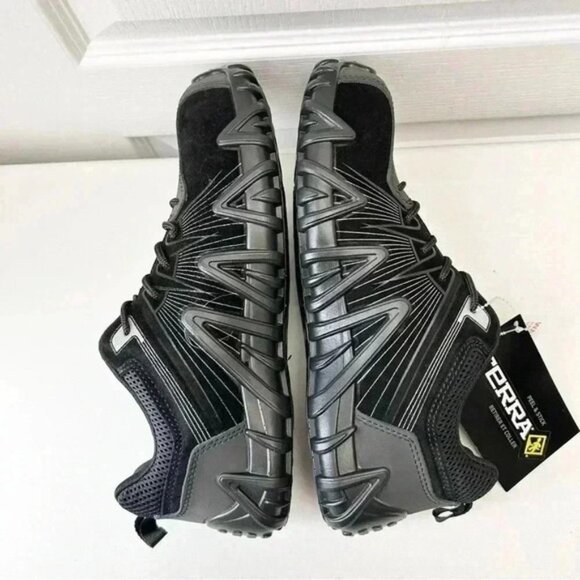 Terra Men's Safety Shoes Spider X Low Cut Athletic Work Black/Silver Size 9.5 - Picture 12 of 16